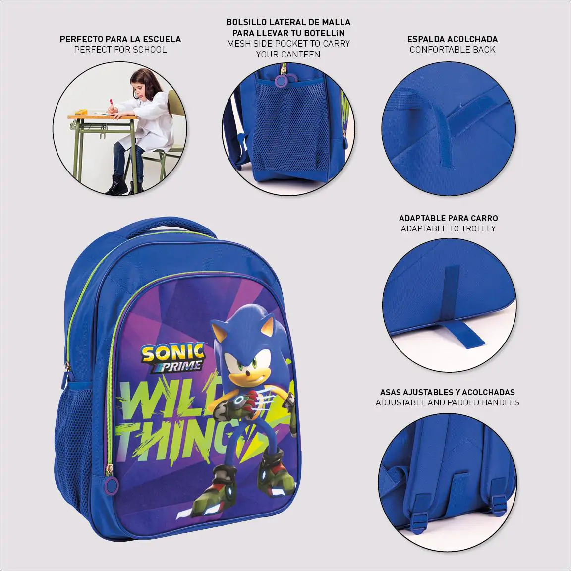 Sonic Prime Rucksack 41cm termékfotó