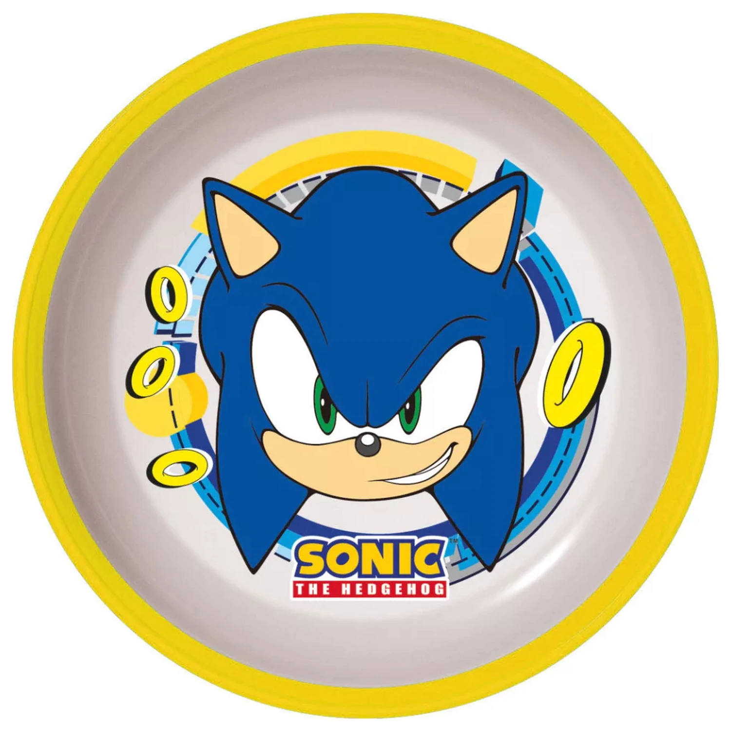 Sonic Rings rutschfeste Mikrotiefe Platte Produktfoto