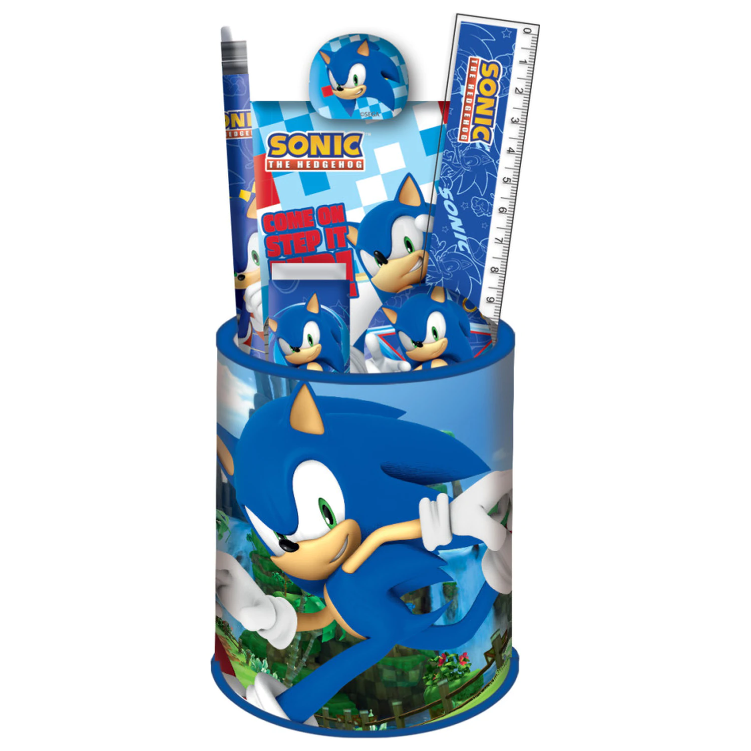 Sonic Rush Schreibwaren-Set 7 Teile Produktfoto