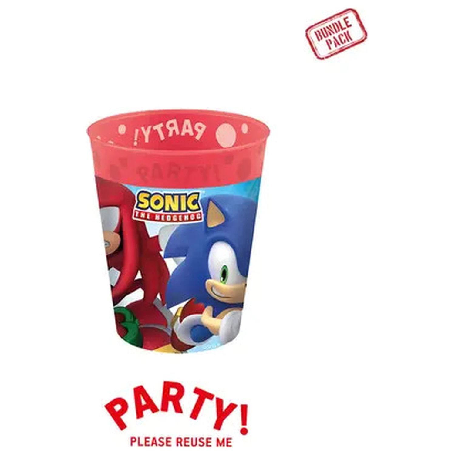 Sonic the Hedgehog Sega micro Premium Plastikbecher Set 4 Stück 250 ml Produktfoto