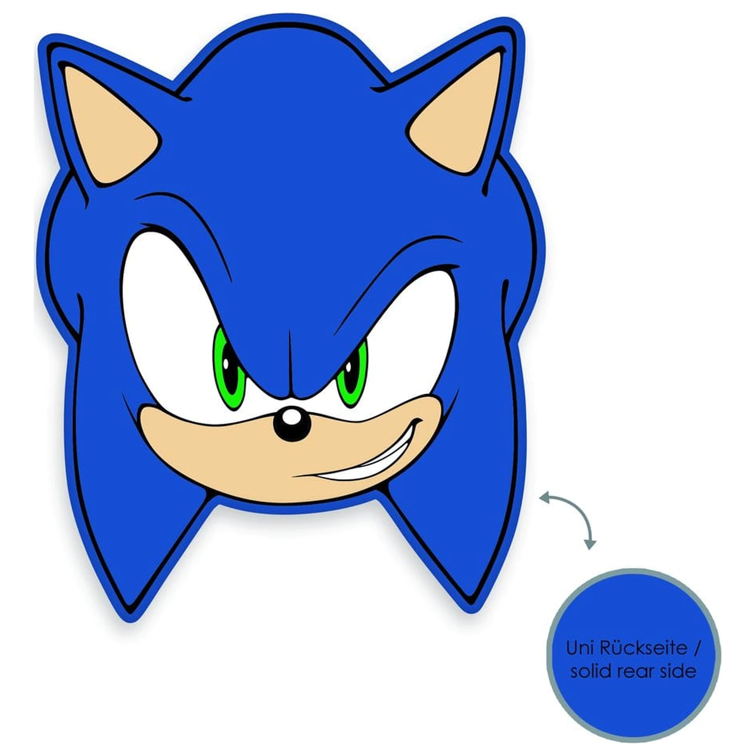 Sonic Kissen Sonic Kopf 36 cm Produktfoto