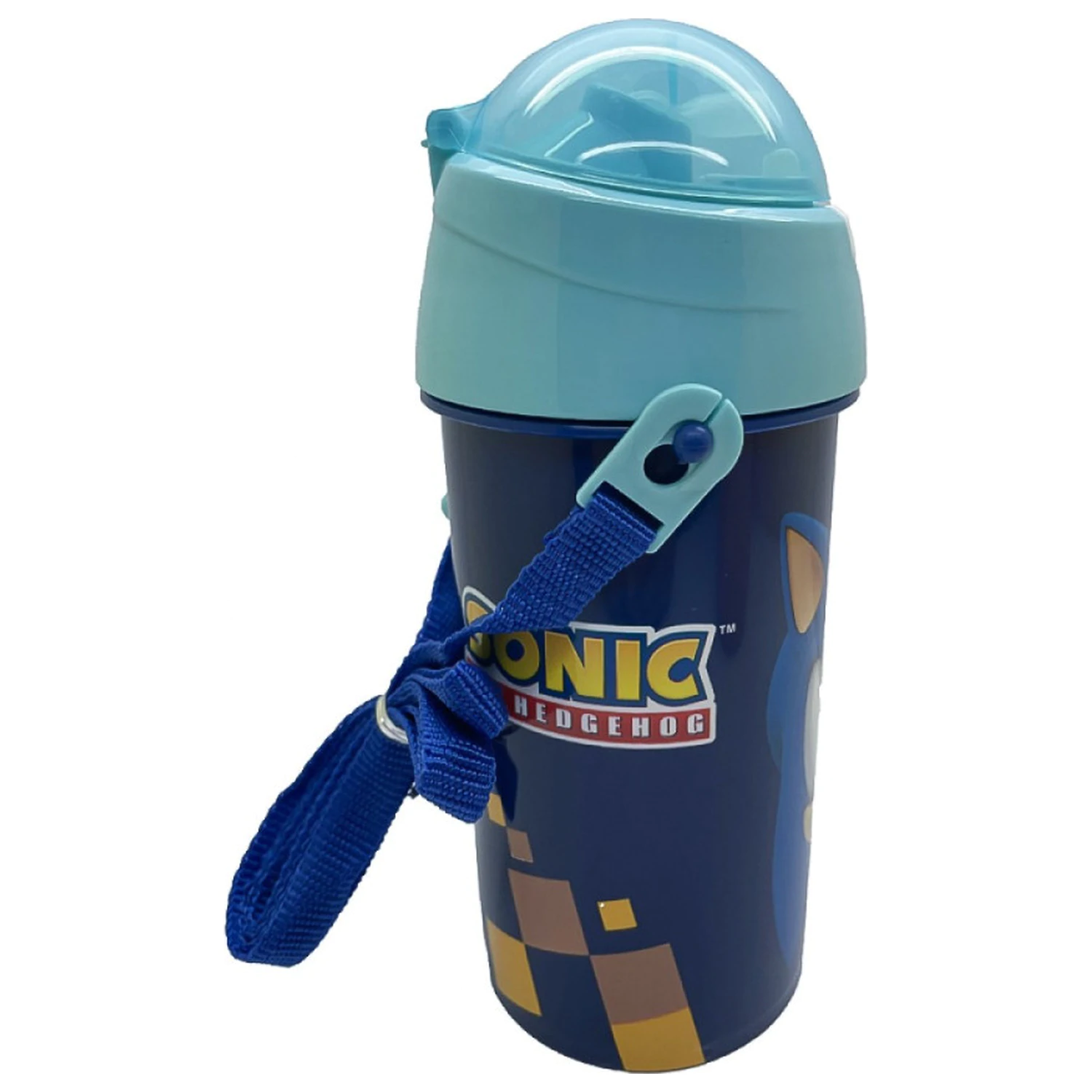Sonic Speed Blue Plastik Trinkflasche mit Henkel 500 ml Produktfoto