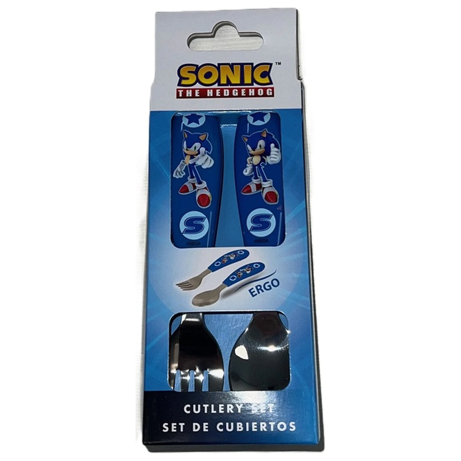 Sonic Speed Metal Ergo Besteckset – 2 Stück Produktfoto