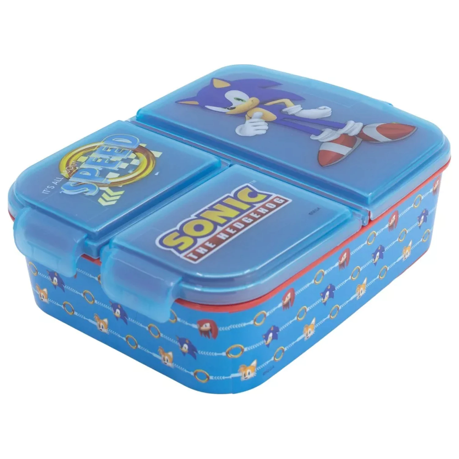 Sonic Speed Mehrfach-Fächer Brotdose, Sandwich Box Produktfoto