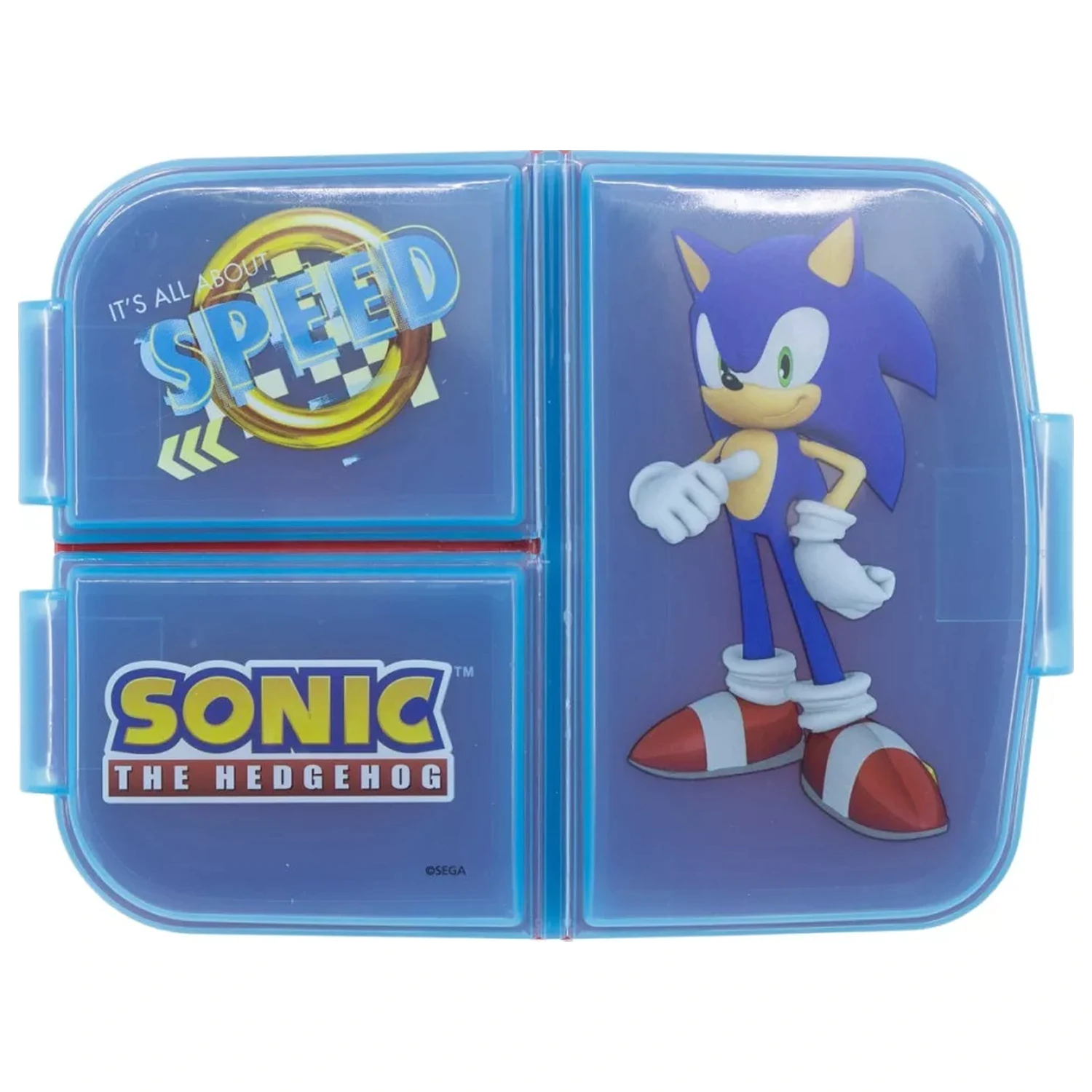 Sonic Speed Mehrfach-Fächer Brotdose, Sandwich Box Produktfoto