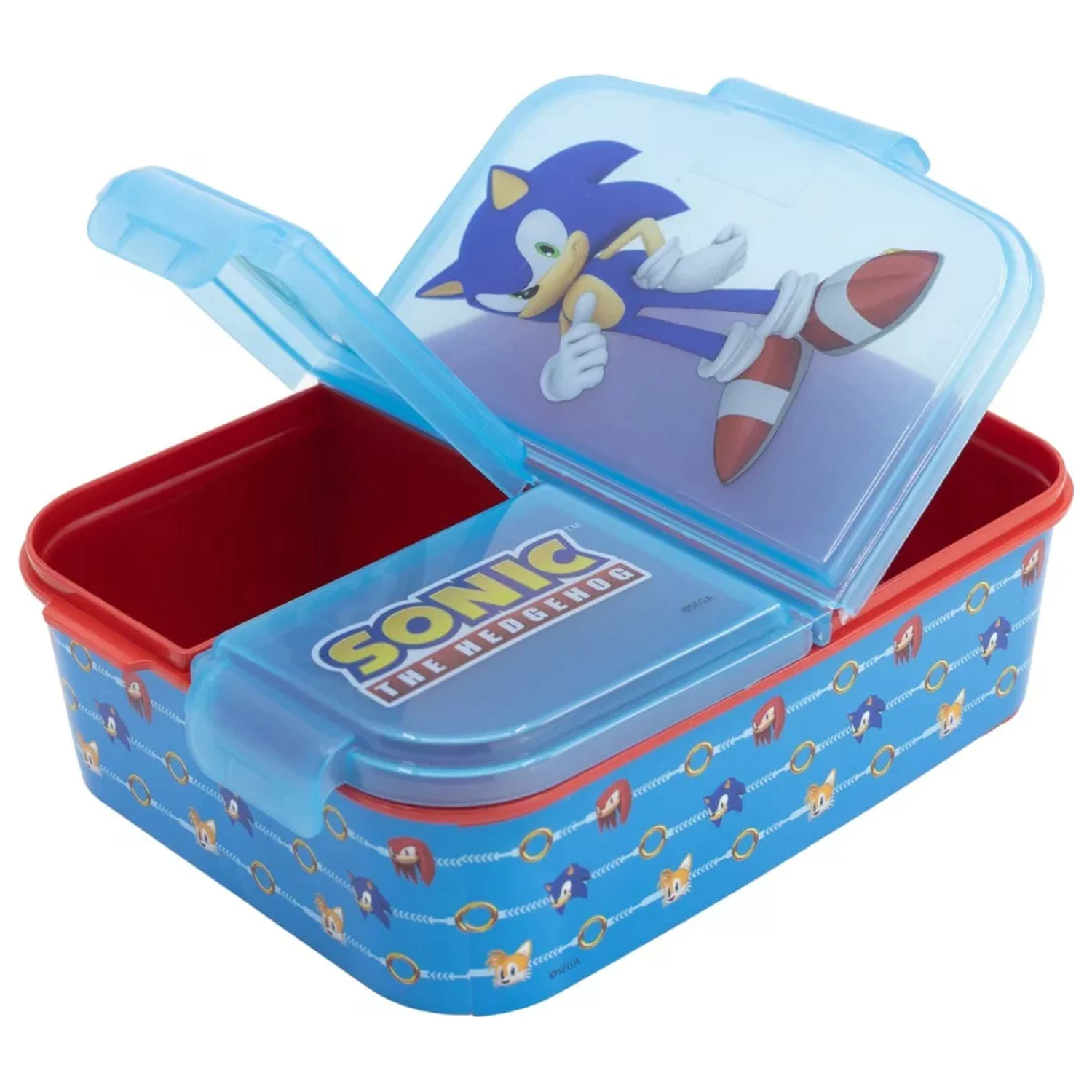 Sonic Speed Mehrfach-Fächer Brotdose, Sandwich Box Produktfoto