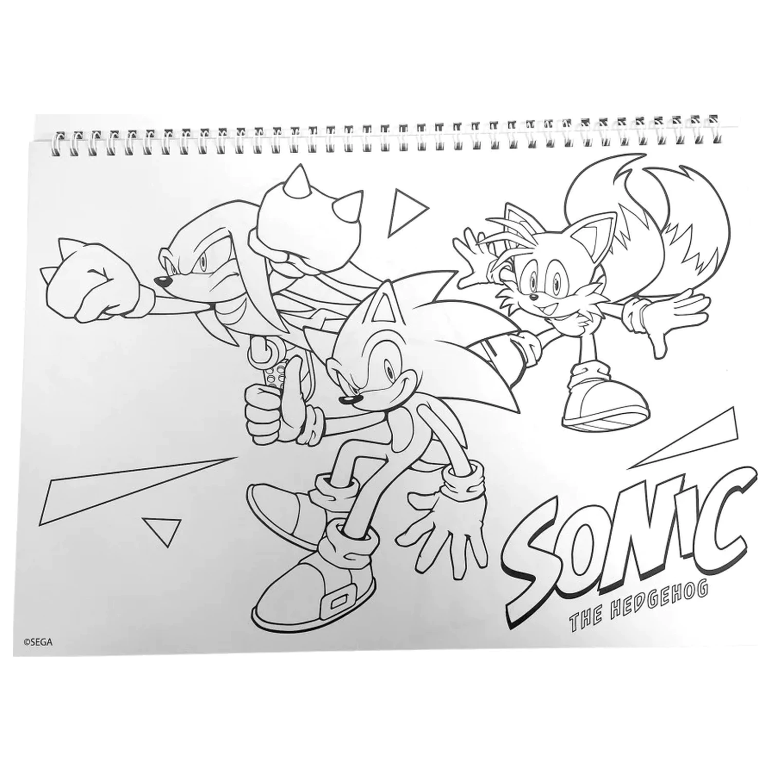 Sonic Speedy A/4 Spiral Skizzenbuch mit 40 Stickern Produktfoto