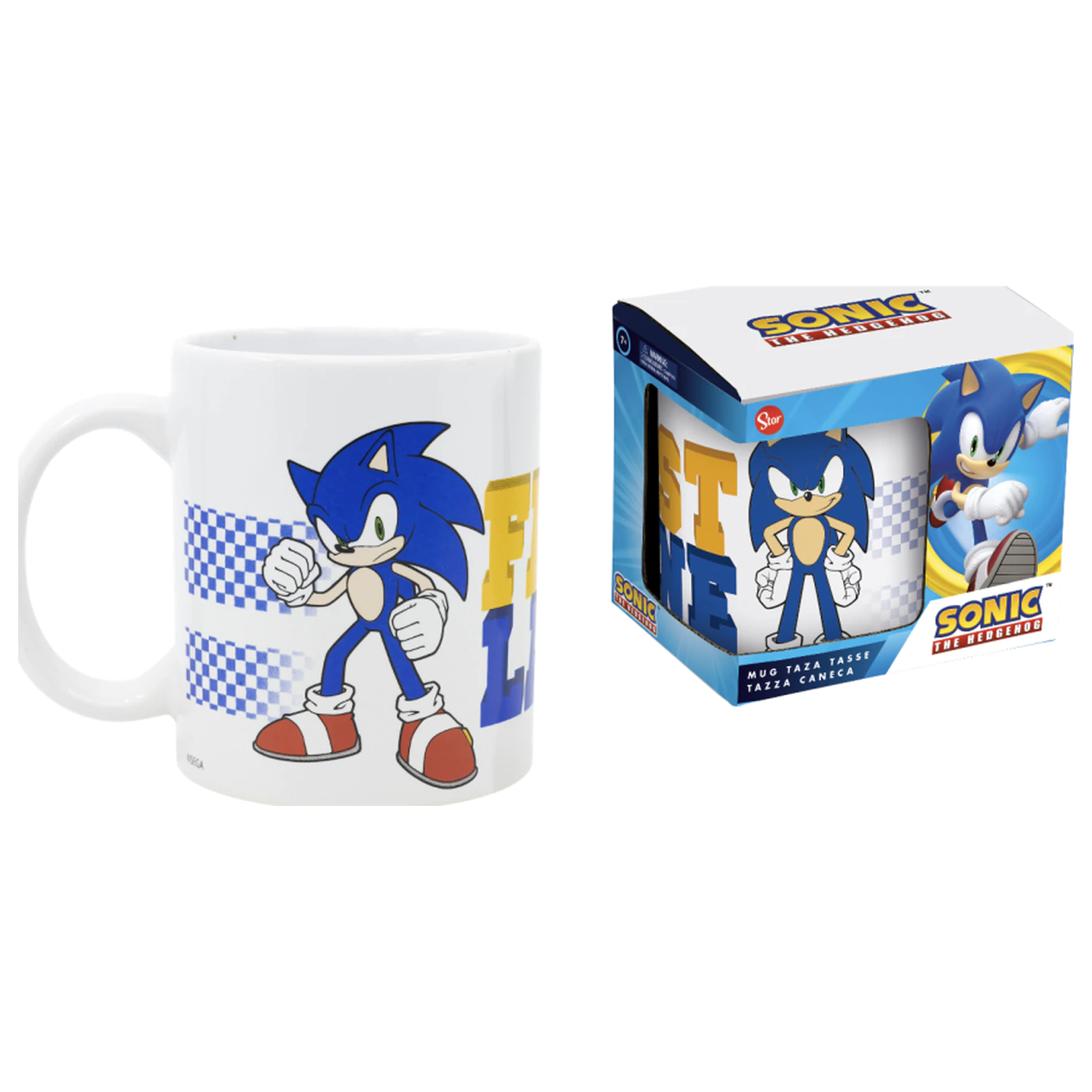 Sonic The Fat Lane Keramik Becher 325 ml Produktfoto