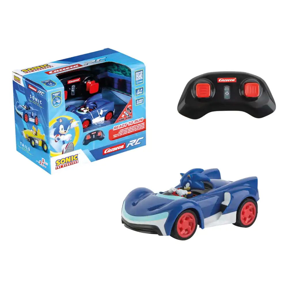 Sonic the Hedgehog ferngesteuertes Auto 1/43 2.4GHz Mini Sonic Produktfoto