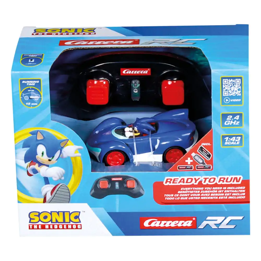 Sonic the Hedgehog ferngesteuertes Auto 1/43 2.4GHz Mini Sonic Produktfoto