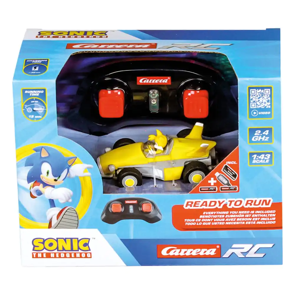 Sonic the Hedgehog ferngesteuertes Auto 1/43 2.4GHz Mini Tails Produktfoto