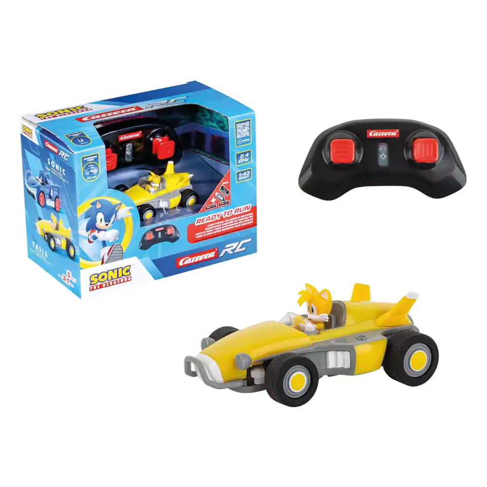 Sonic the Hedgehog ferngesteuertes Auto 1/43 2.4GHz Mini Tails Produktfoto