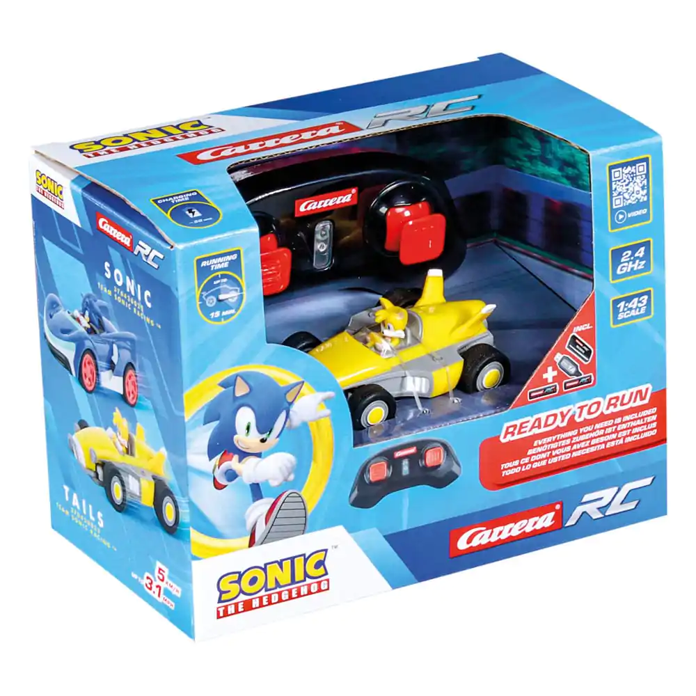 Sonic the Hedgehog ferngesteuertes Auto 1/43 2.4GHz Mini Tails Produktfoto
