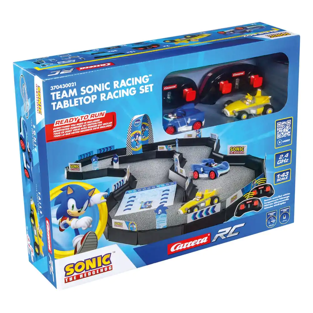 Sonic the Hedgehog RC ferngesteuertes Auto 1/43 2,4 GHz Tabletop Racing Set Produktfoto