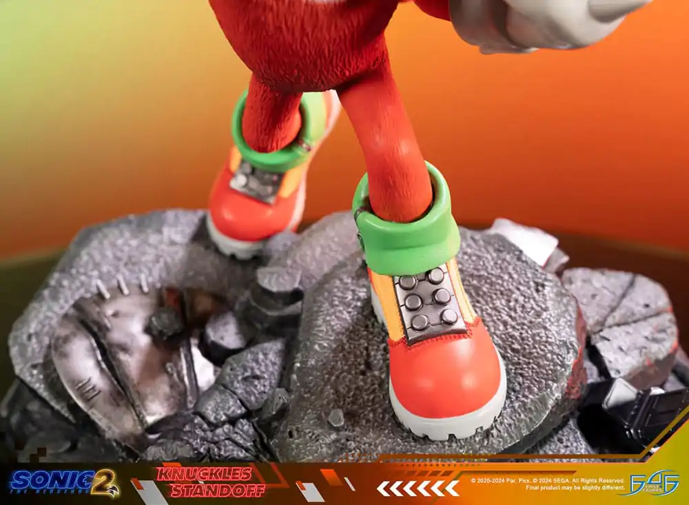 Sonic the Hedgehog 2 Statue Knuckles Standoff 30 cm termékfotó