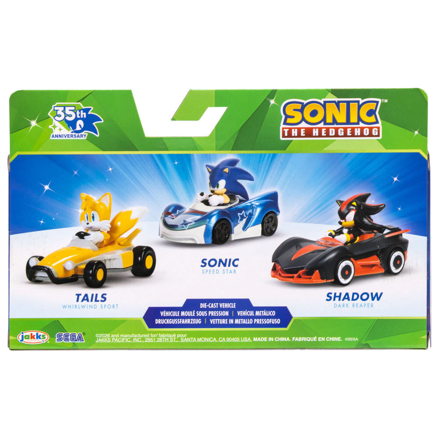 Sonic The Hedgehog Paket 3 Fahrzeuge Produktfoto