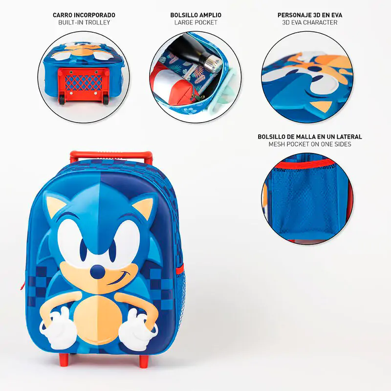 Sonic the Hedgehog 3D Trolley 31cm Produktfoto