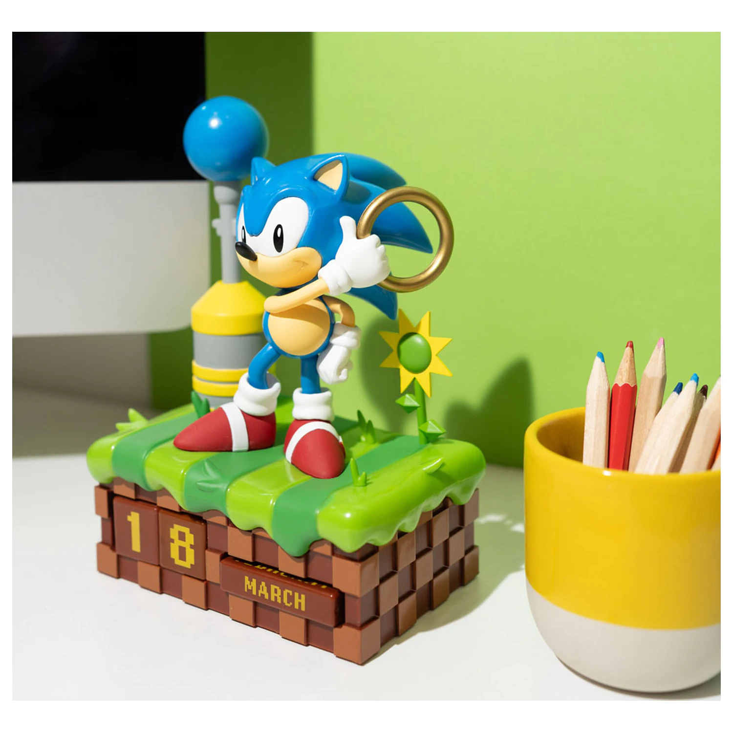 Sonic the Hedgehog 3D ewiger Kalender Produktfoto