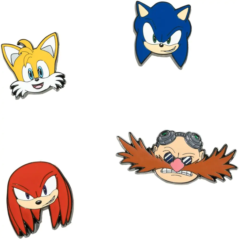 Sonic The Hedgehog 4er Pin Set Produktfoto