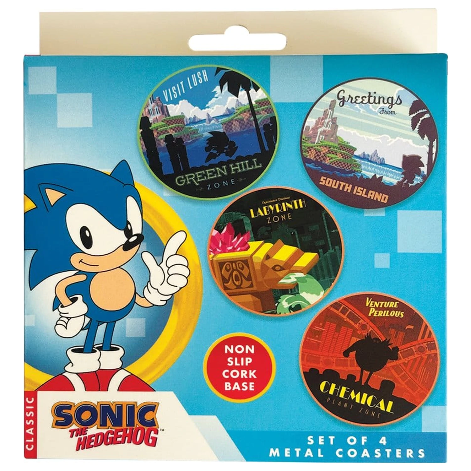 Sonic - The Hedgehog Untersetzer 4er-Pack Produktfoto