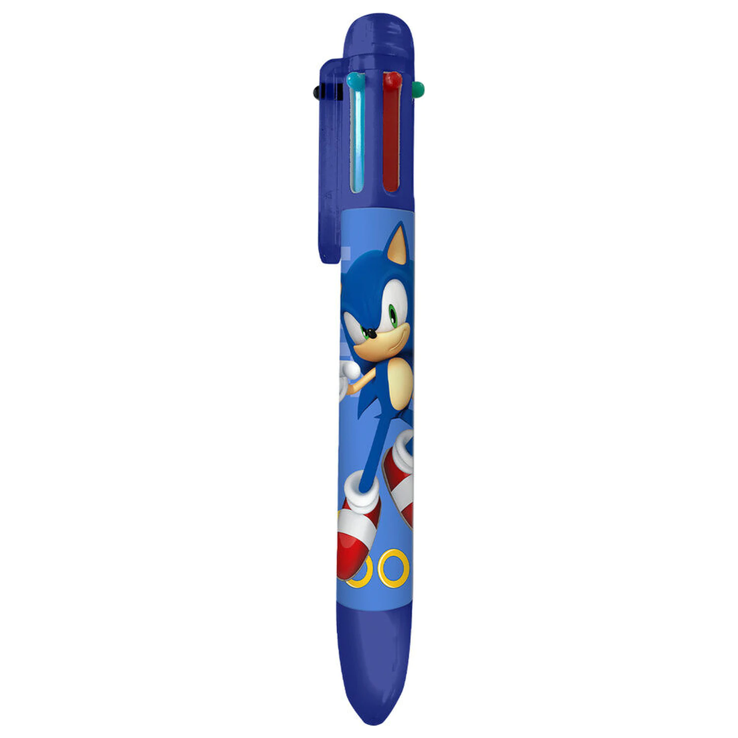 Sonic the Hedgehog 6 Farben Kugelschreiber Produktfoto