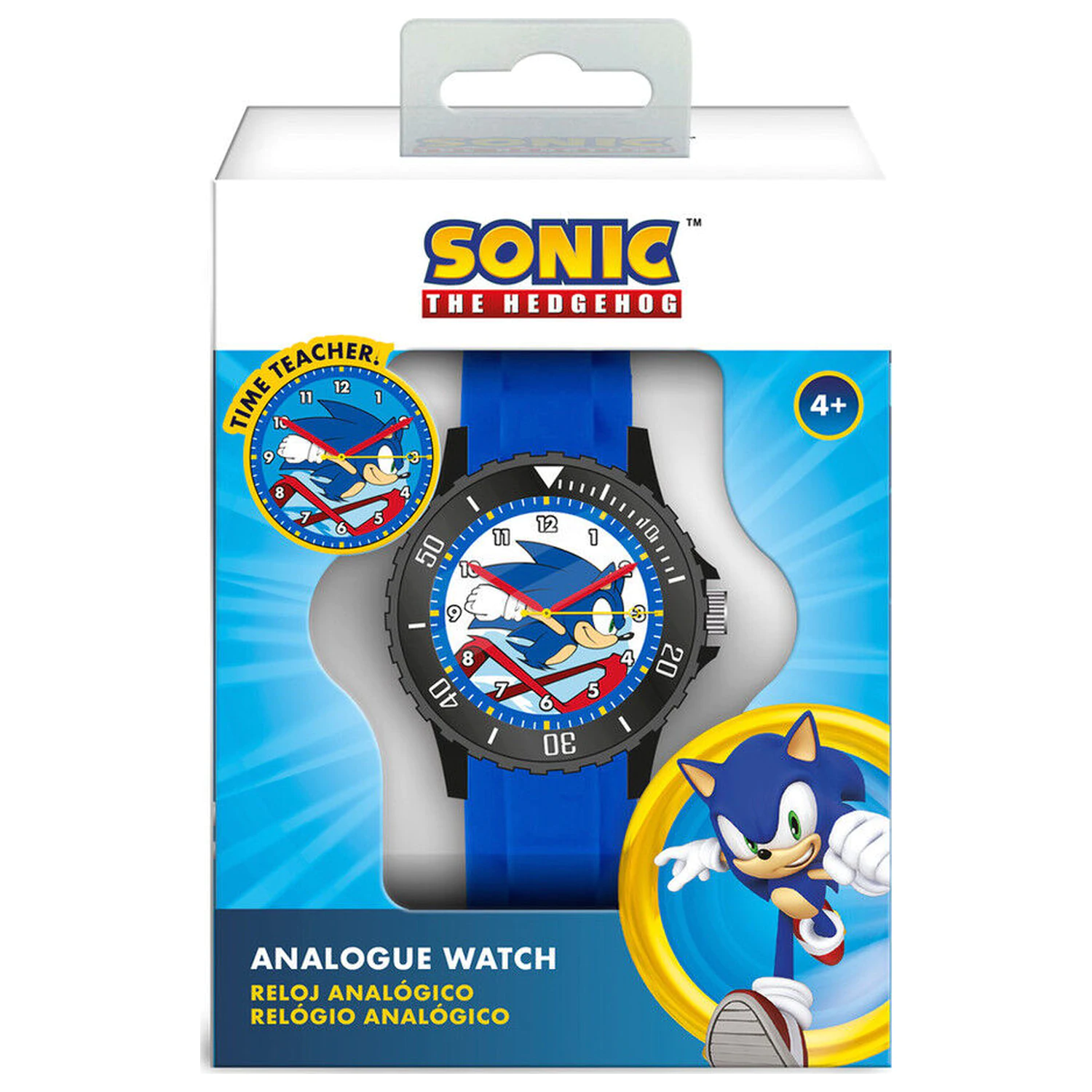 Sonic the Hedgehog analog Armbanduhr Produktfoto