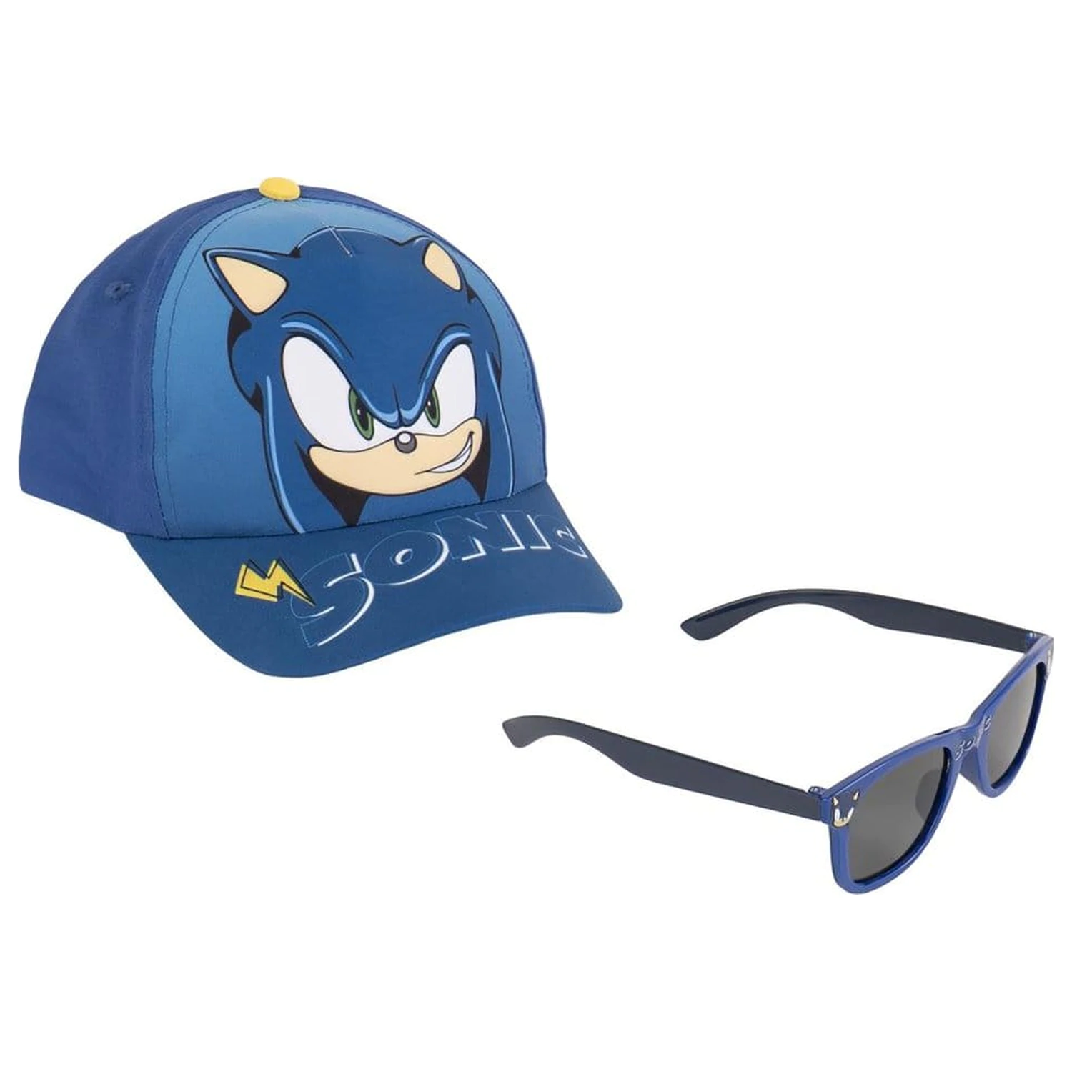 Sonic The Hedgehog Baseballkappe & Sonnenbrillen Set 53 cm Produktfoto