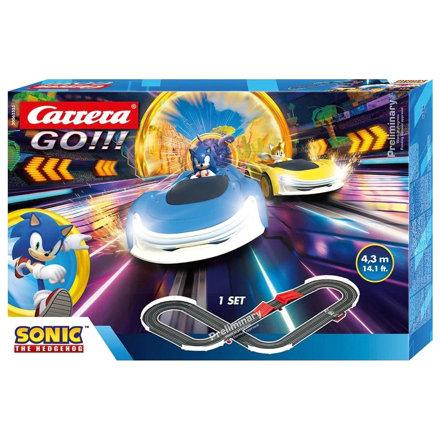 Sonic the Hedgehog Carrera GO!!! Rennstrecken-Set (BO) Sonic Racing CrossWorlds Produktfoto