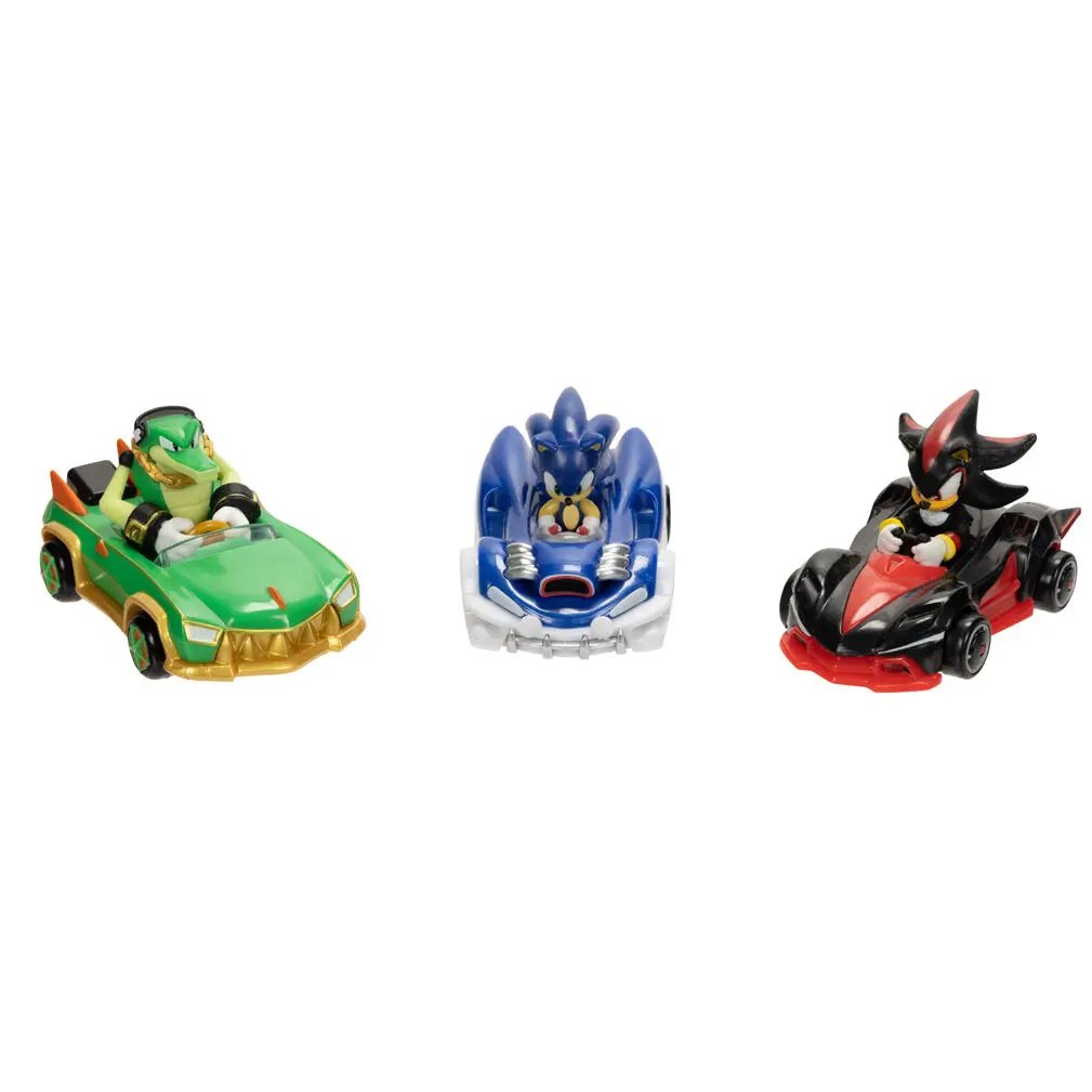 Sonic The Hedgehog Die Cast blister 3 Fahrzeugs 1:64 Produktfoto