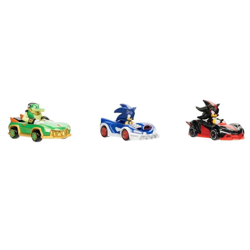 Sonic The Hedgehog Die Cast blister 3 Fahrzeugs 1:64 Produktfoto