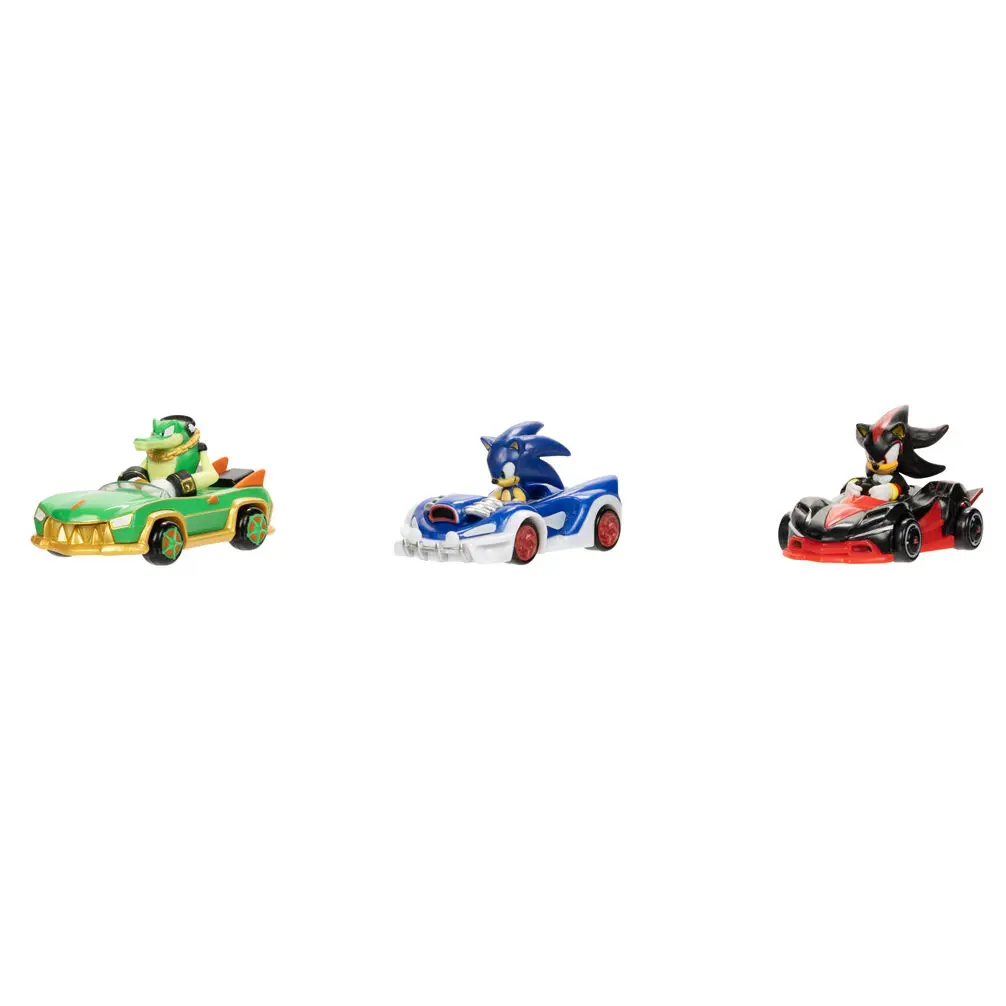 Sonic The Hedgehog Die Cast blister 3 Fahrzeugs 1:64 Produktfoto