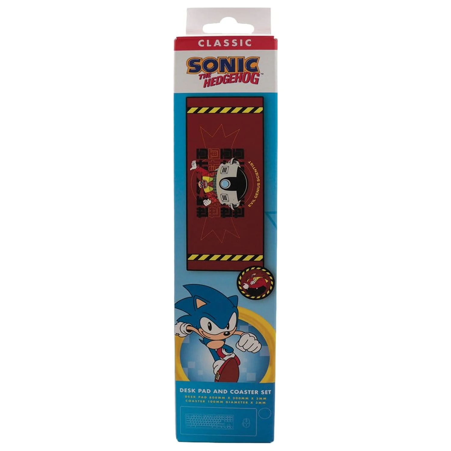 Sonic - The Hedgehog Schreibtischunterlage & Untersetzer Set Dr. Eggman Produktfoto