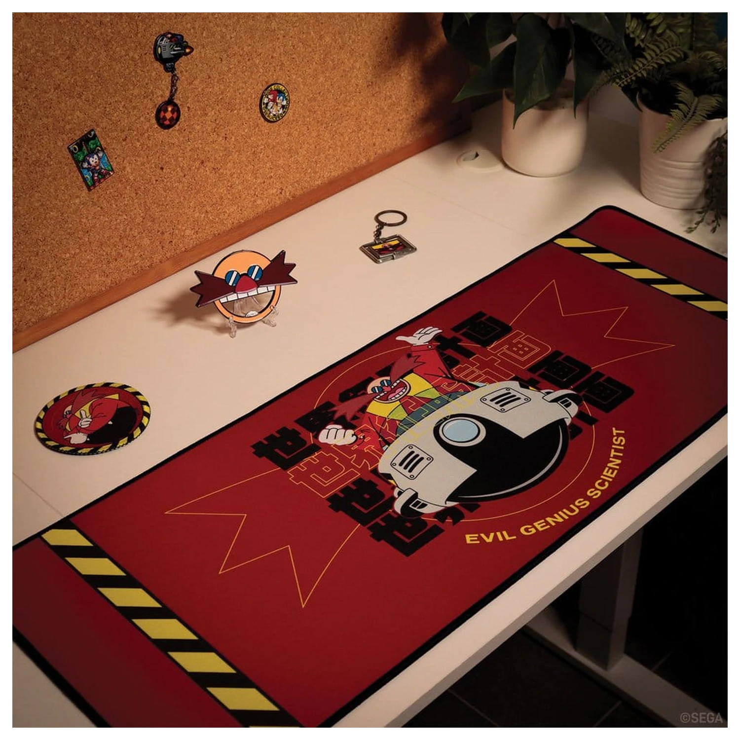 Sonic - The Hedgehog Schreibtischunterlage & Untersetzer Set Dr. Eggman Produktfoto