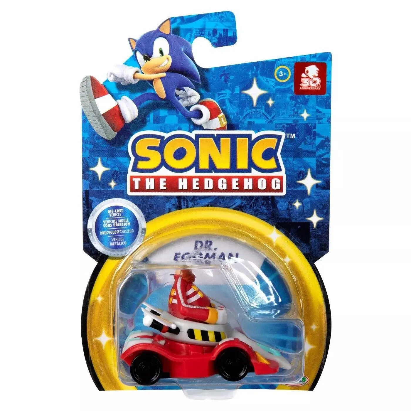 Sonic The Hedgehog Dr. Eggman Egg Booster Mini Fahrzeug 6 cm termékfotó