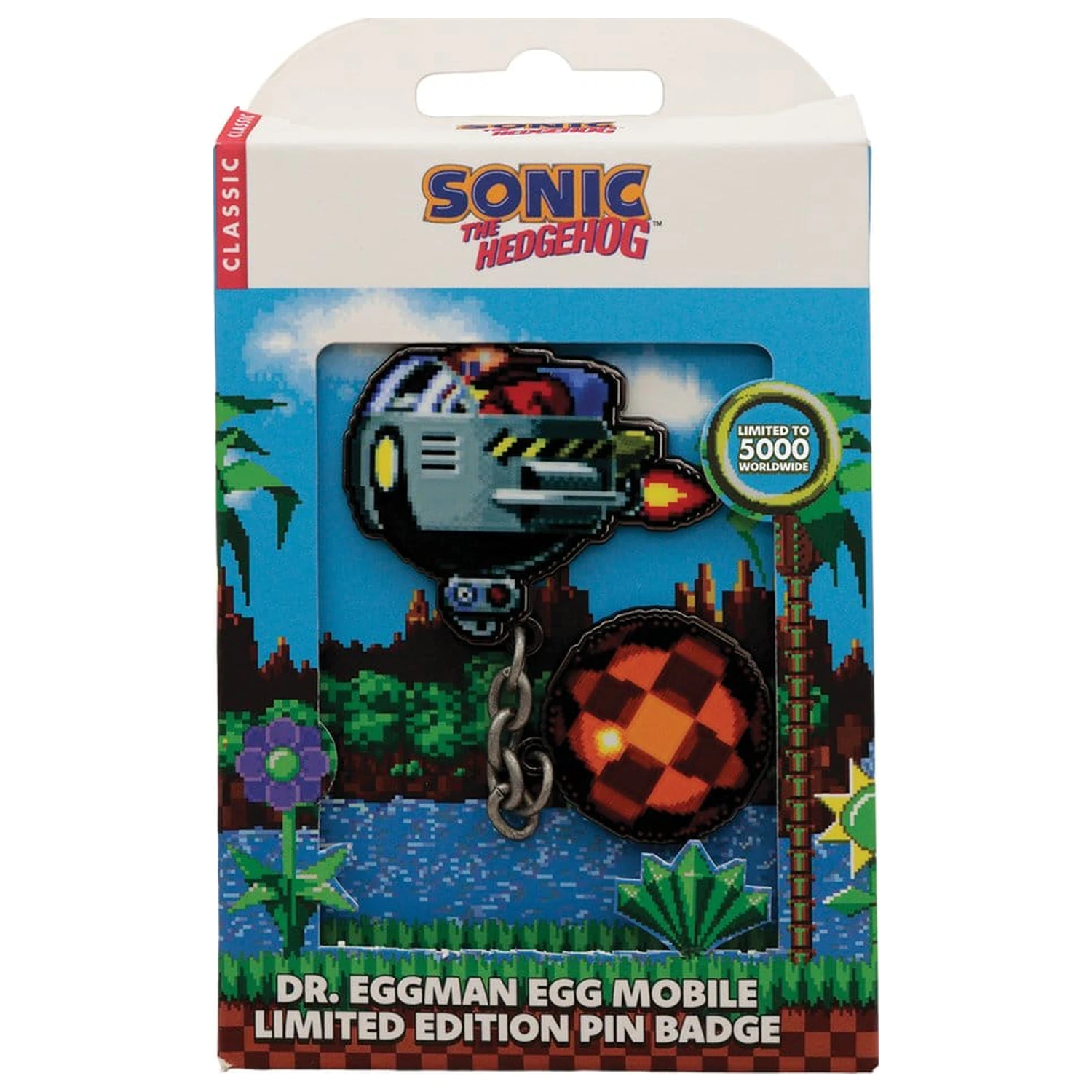 Sonic - The Hedgehog Anstecknadel Dr. Eggman Egg Mobile Chained Produktfoto