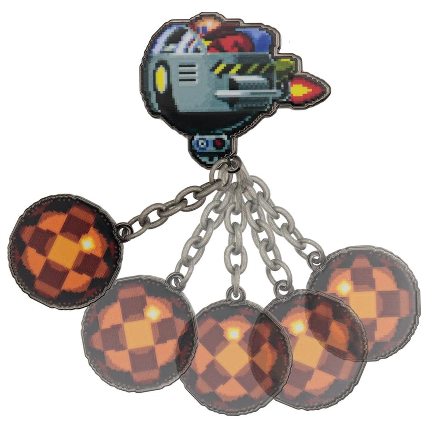 Sonic - The Hedgehog Anstecknadel Dr. Eggman Egg Mobile Chained Produktfoto