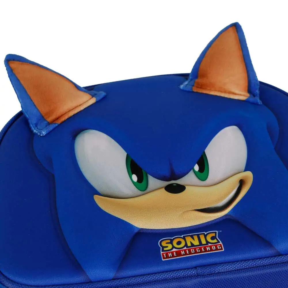 Sonic the Hedgehog Face 3D Lunchtasche Produktfoto