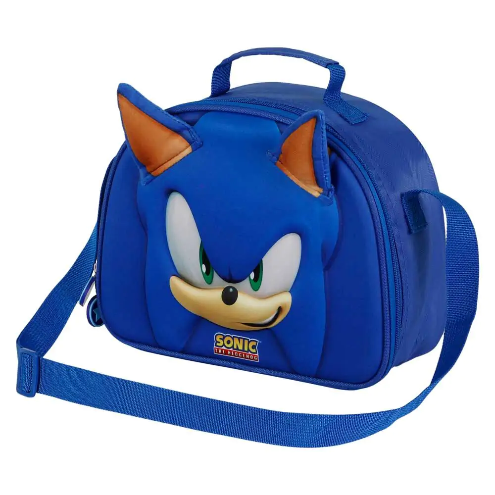 Sonic the Hedgehog Face 3D Lunchtasche Produktfoto
