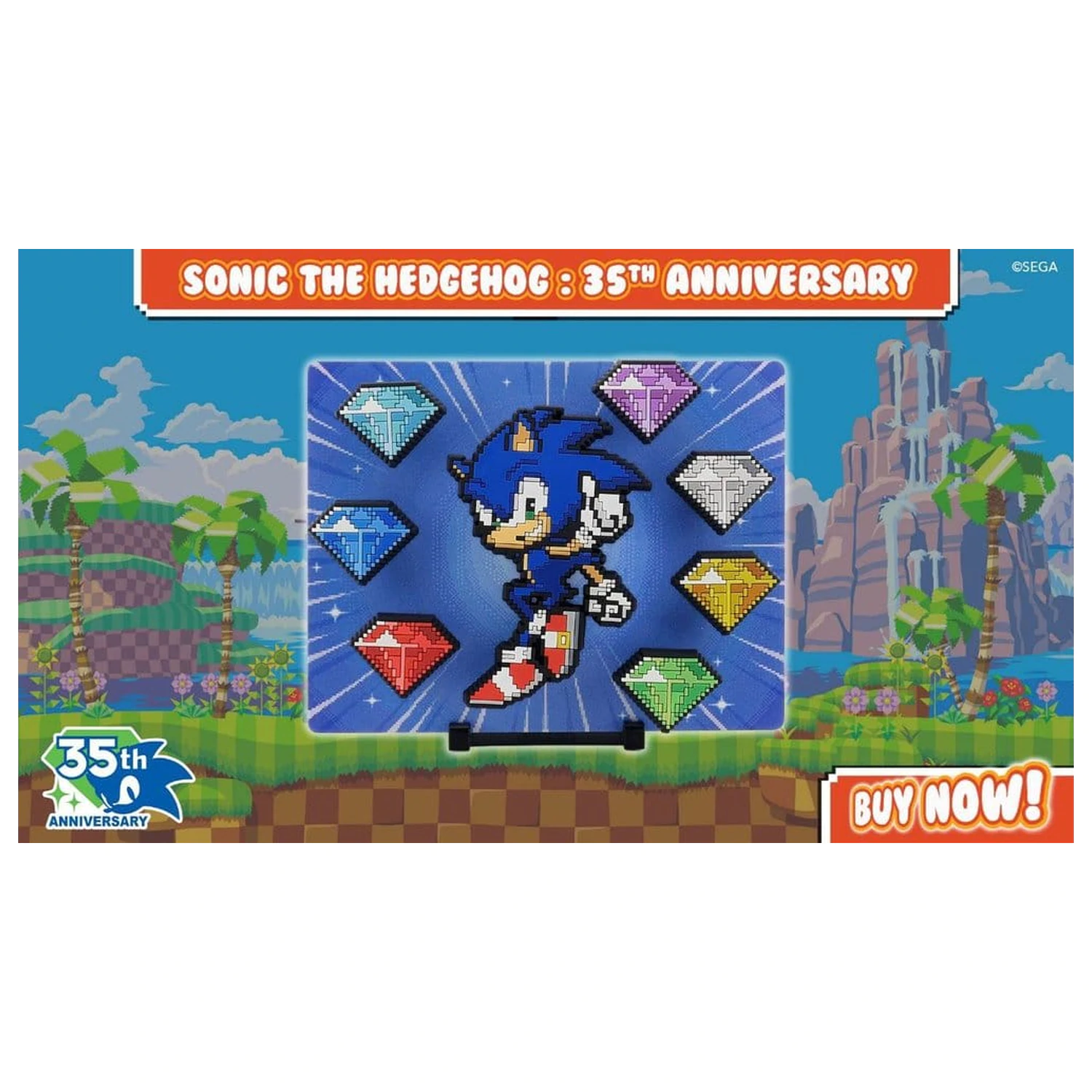 Sonic The Hedgehog FiGGYZ Magnet Sammelfigur Modern Sonic 35th Anniversary 9 cm Produktfoto