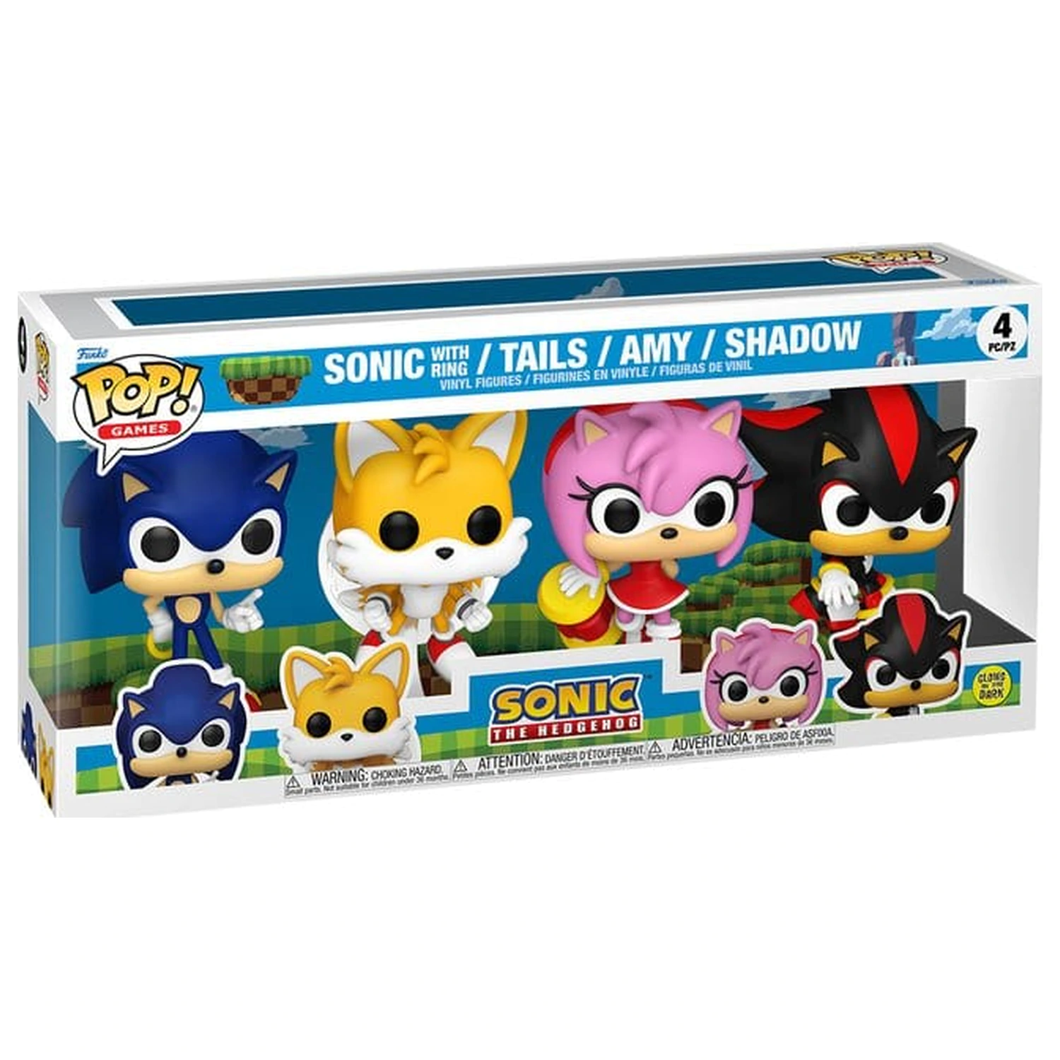 Sonic - The Hedgehog Funko POP! Vinyl Figuren 4er-Pack Sonic Produktfoto