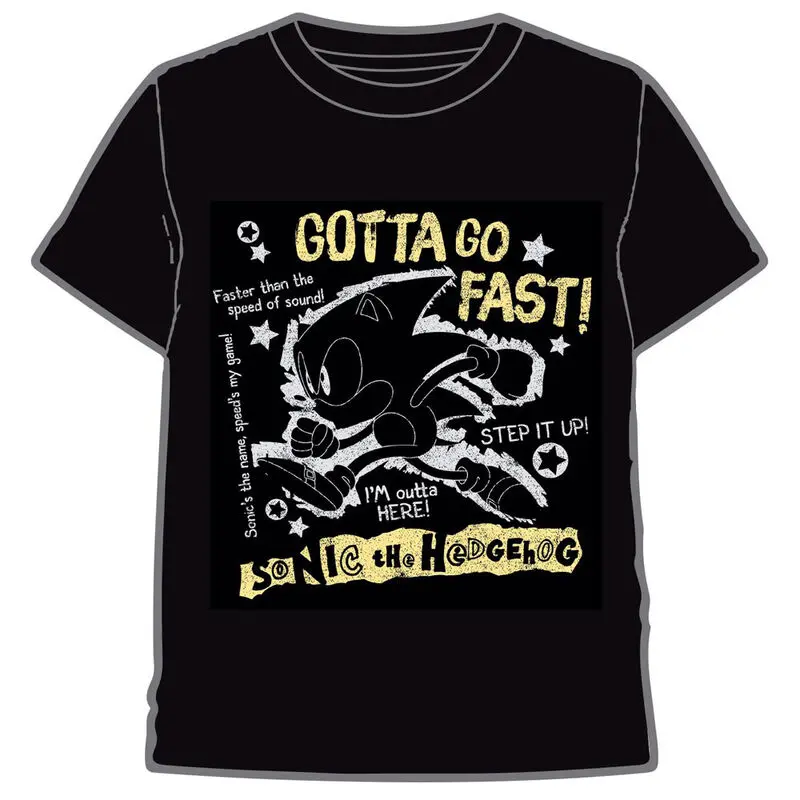 Sonic The Hedgehog Go Fast T-shirt Produktfoto