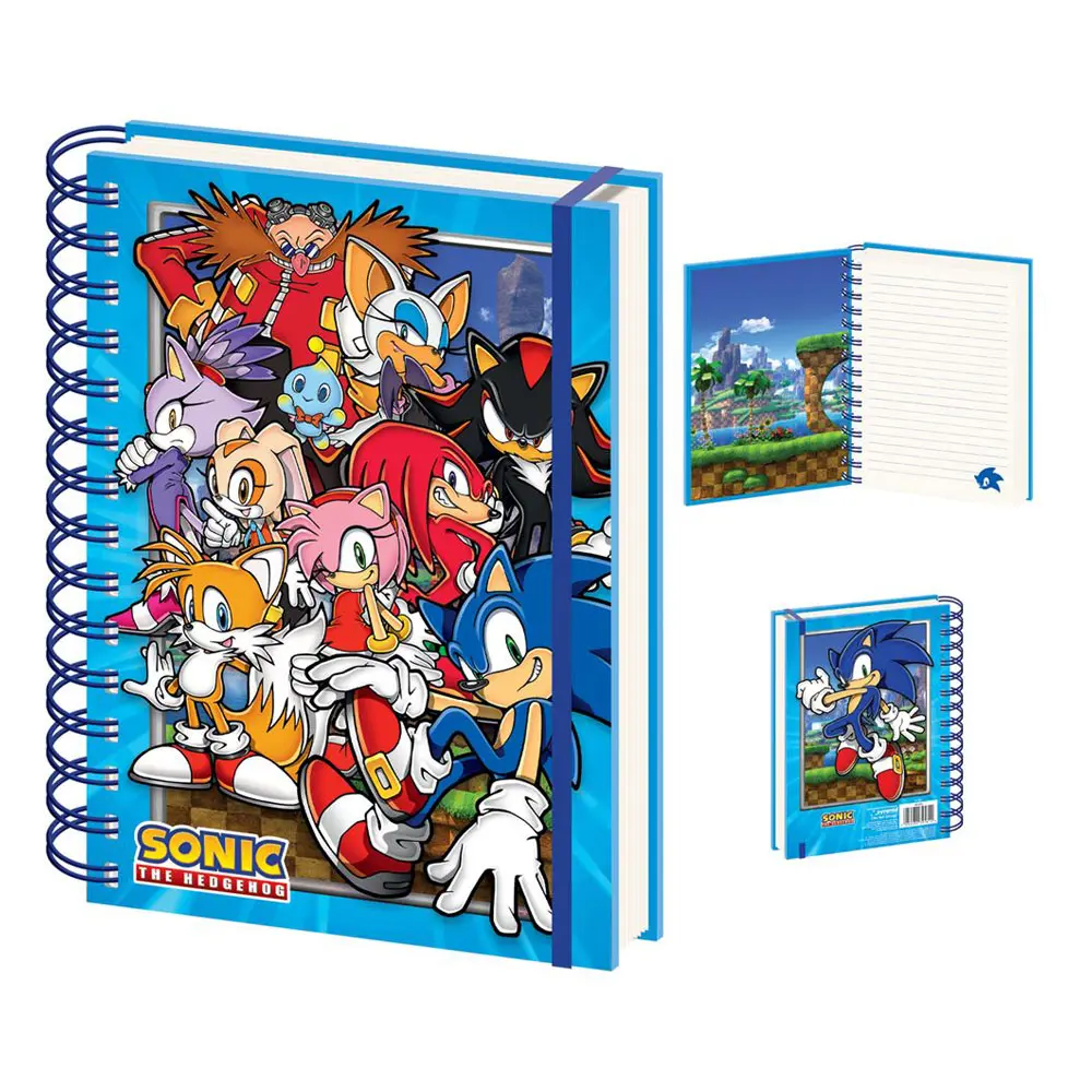 Sonic The Hedgehog Wiro Notizbuch A5 Green Hill Zone Gang termékfotó