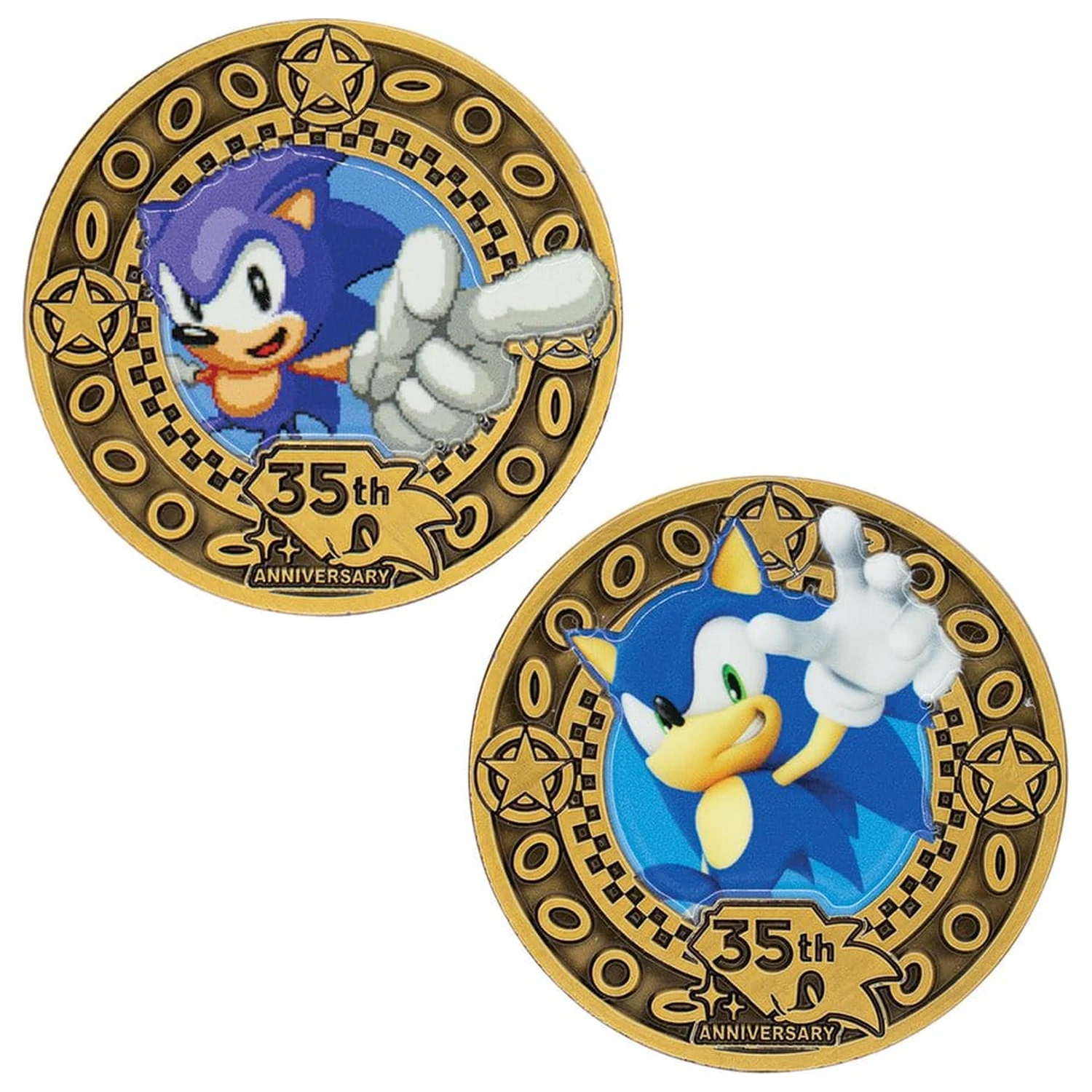 Sonic the Hedgehog Sammel-Münze zum 35. Jahrestag Limitierte Auflage Produktfoto