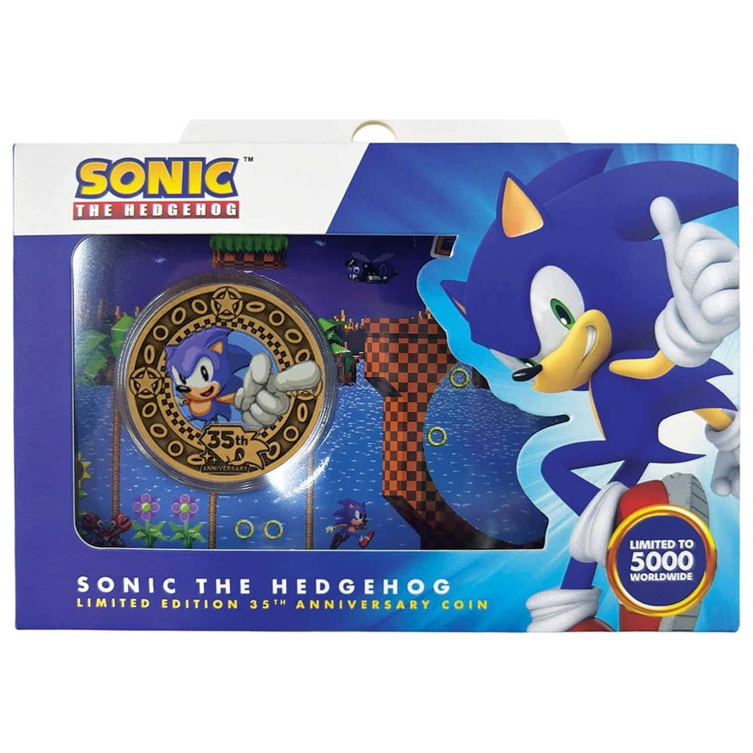 Sonic the Hedgehog Sammel-Münze zum 35. Jahrestag Limitierte Auflage Produktfoto