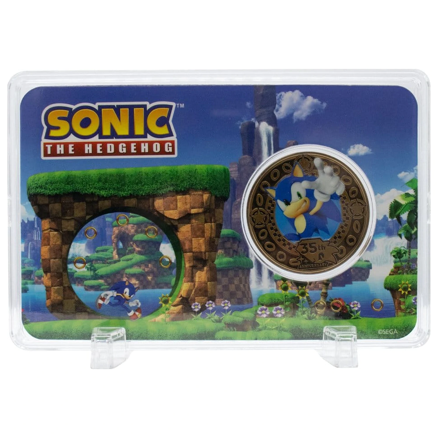 Sonic the Hedgehog Sammel-Münze zum 35. Jahrestag Limitierte Auflage Produktfoto