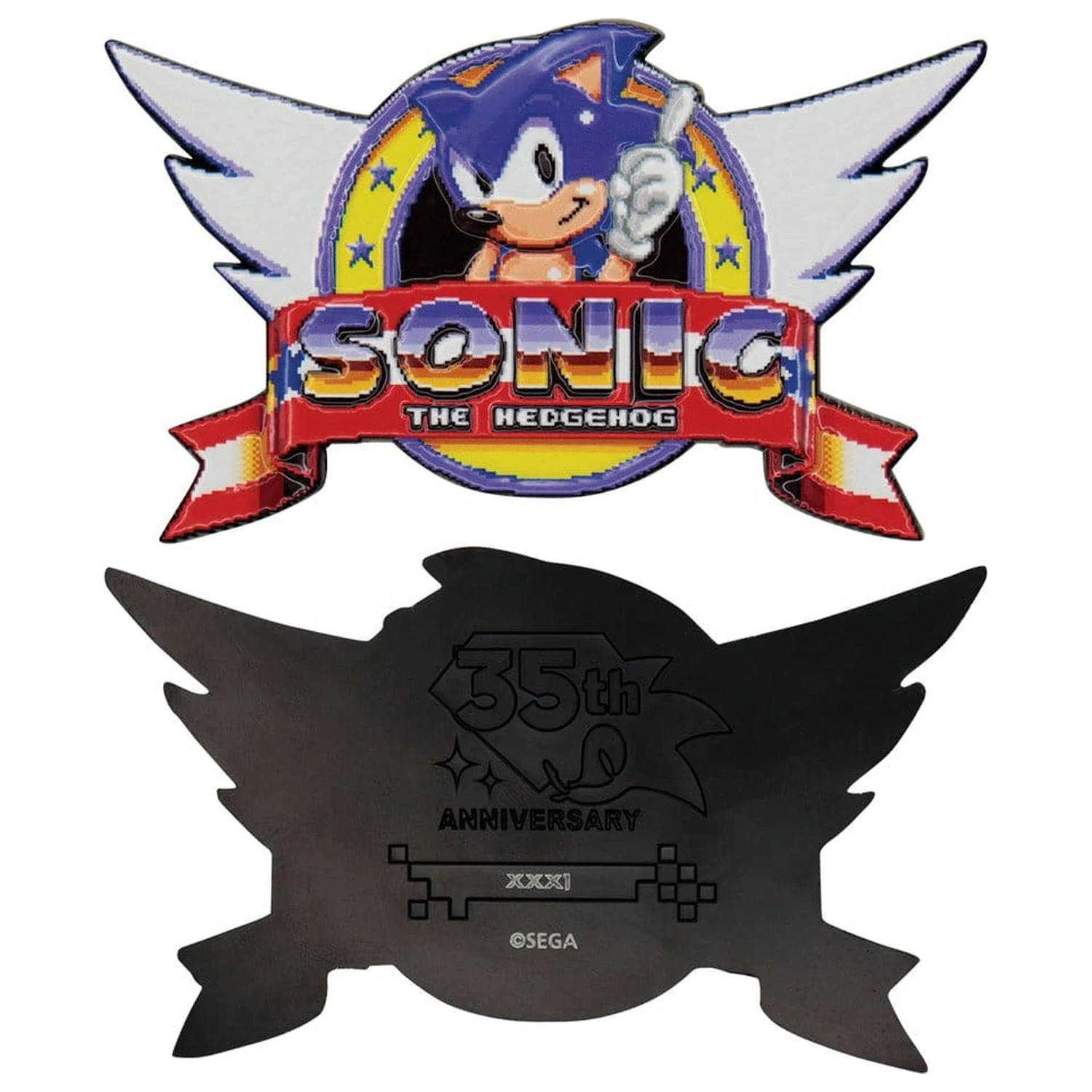 Sonic The Hedgehog Sammelbare Münze Original Logo Produktfoto