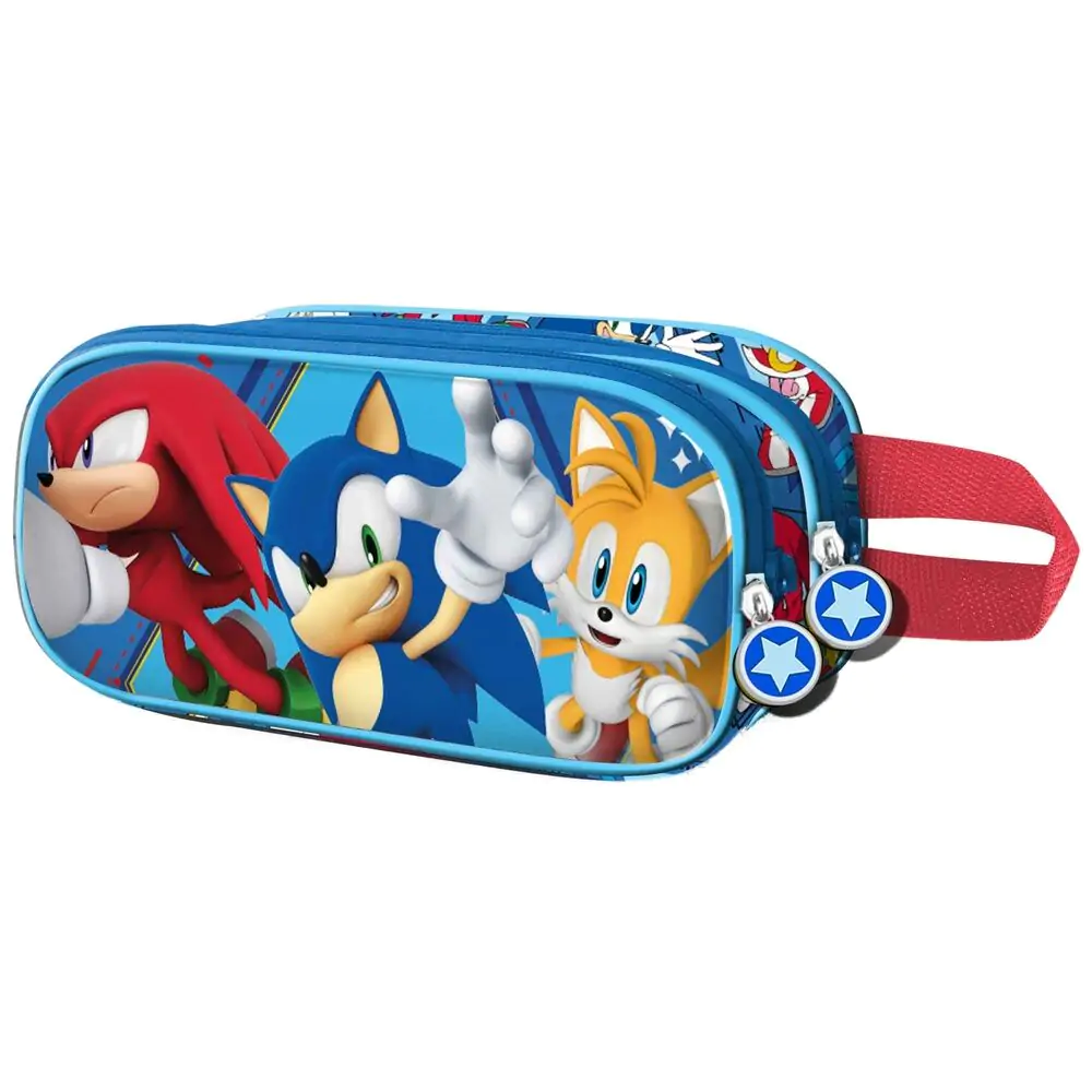 Sonic the Hedgehog Heroes Doppel 3D Federmäppchen Produktfoto