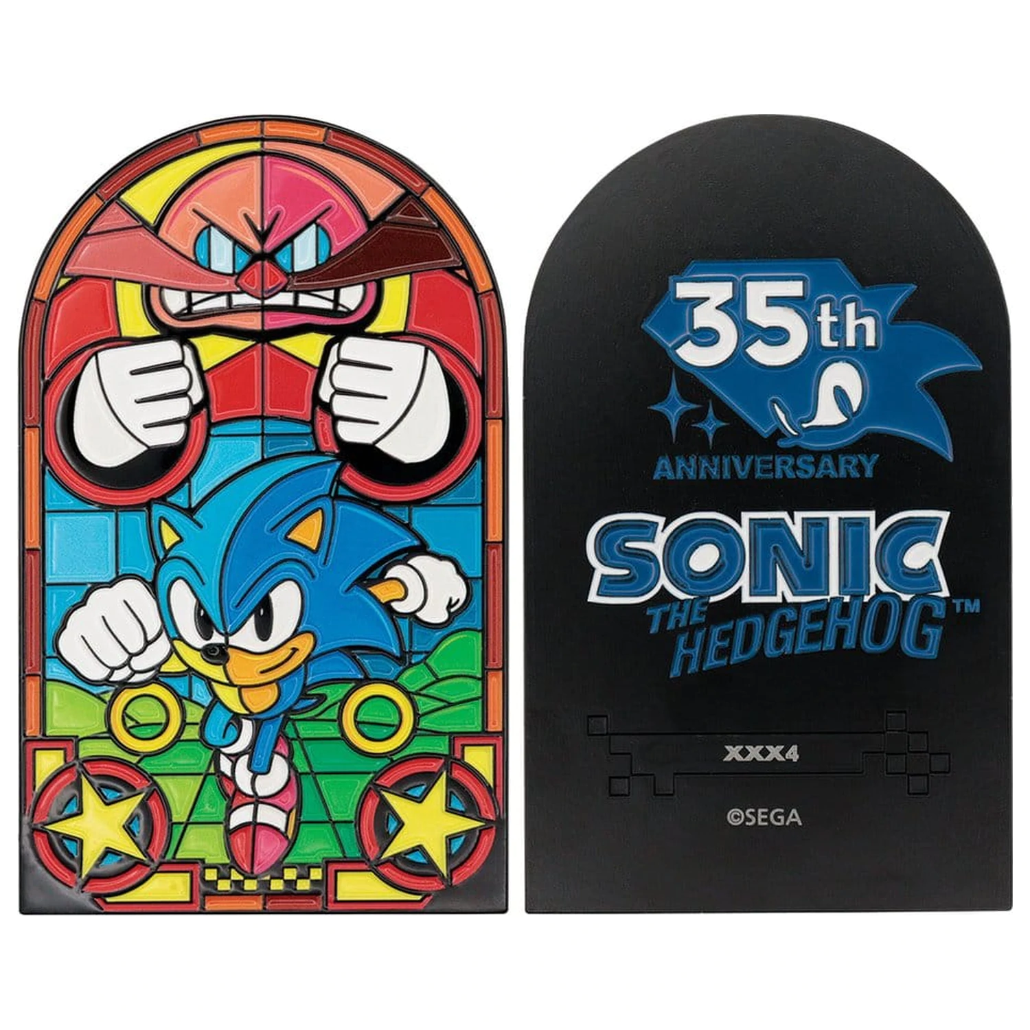 Sonic The Hedgehog Barren Buntglasfenster-Stil 60 cm Produktfoto