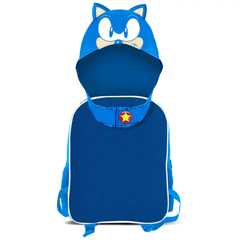 Sonic the Hedgehog Rucksack mit Kapuze 31cm Produktfoto