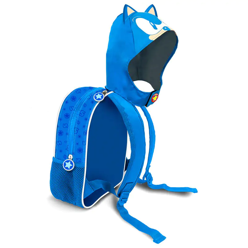 Sonic the Hedgehog Rucksack mit Kapuze 31cm Produktfoto